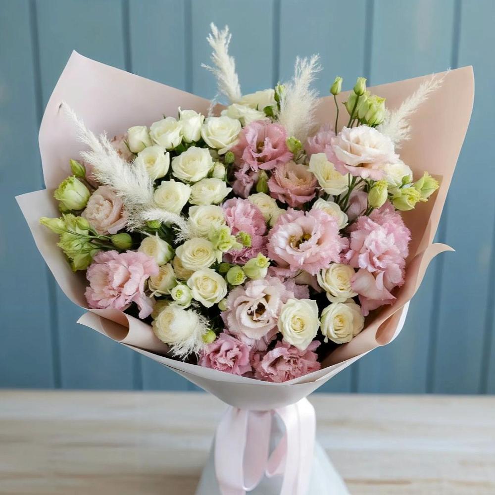 Букет цветов из: Альстромерии и Розы в Углеуральском