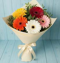 Букет цветов из:  Герберы в Углеуральском