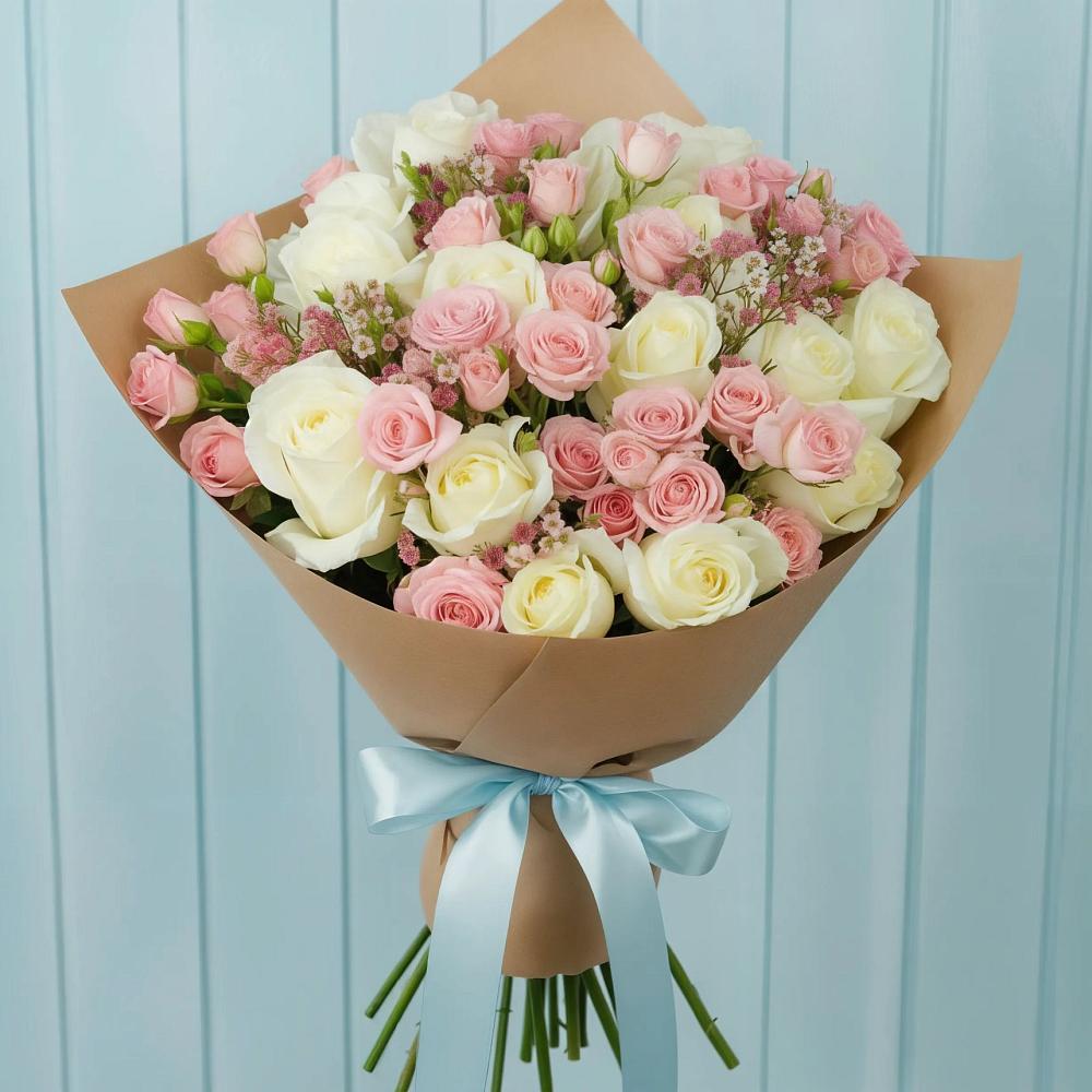 Букет цветов из: Розы в Углеуральском