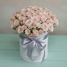 Цветочная композиция из Розы в шляпной коробке #REPLACE_PRED# Углеуральском