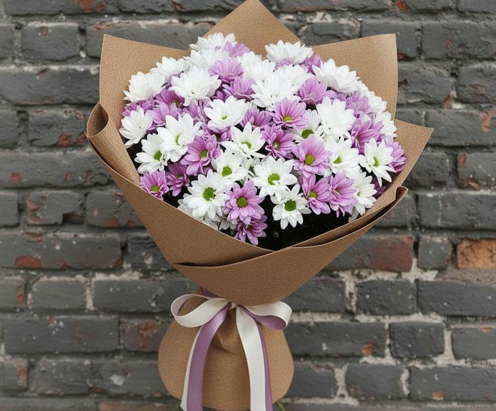 Букет цветов из: Хризантемы в Углеуральском