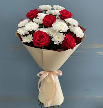 Букет цветов из:  Розы и Хризантемы в Углеуральском