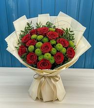 Букет цветов из:  Розы и Хризантемы в Углеуральском