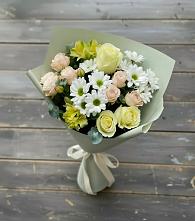 Букет цветов из:  Альстромерии, Розы и Хризантемы в Углеуральском