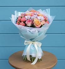 Букет цветов из:  Хризантемы и Розы в Углеуральском