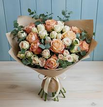 Букет цветов из:  Альстромерии и Розы в Углеуральском